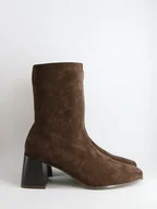 Botki damskie - Bellucci Botki w kolorze czarno-brązowym - miniaturka - grafika 1