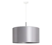 Lampy sufitowe - Duolla - Żyrandol na lince CANNES 1xE27/15W/230V śr. 45 cm srebrny - miniaturka - grafika 1