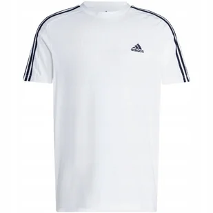 Koszulka adidas Essentials Single biała IC9336 M - Koszulki męskie - miniaturka - grafika 1