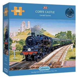 G3 Gibsons Puzzle 500 Przyjazd do Corfe Castle/Anglia Gibsons - Puzzle - miniaturka - grafika 1