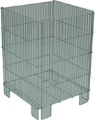 Wózki magazynowe - Damnix Kontener/Kosz wystawowy, siatkowy składany DSK 18 550x550x770 - miniaturka - grafika 1