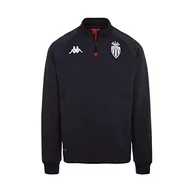Bluzy męskie - Kappa Męska bluza z kapturem Ablas Pro 6 Monaco, dk Grey/dk Red, XXXL - miniaturka - grafika 1