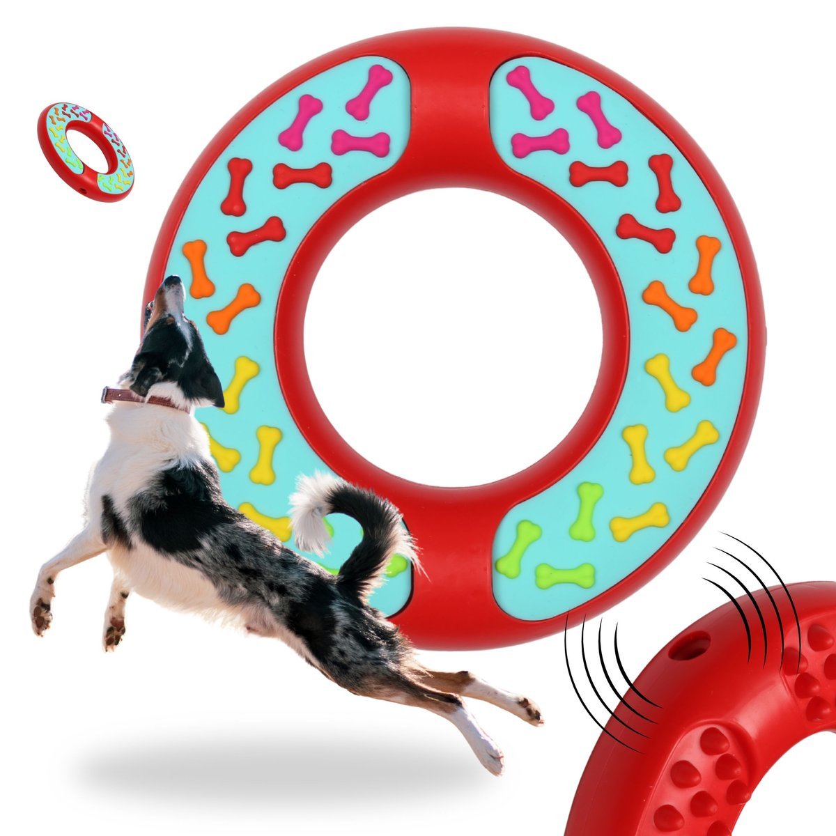 DYSK APORTUJĄCY dla psa, frisbee, zabawka do rzucania dla psa 13,8 cm