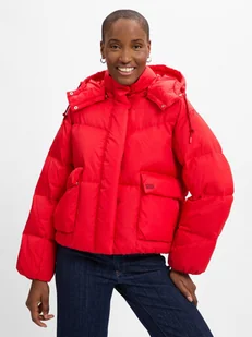 Levi's Damska kurtka puchowa Kobiety Jeansy czerwony jednolity, S - Kurtki damskie - miniaturka - grafika 1
