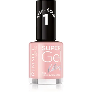 Rimmel London Super Gel firmy Kate Moss lakier do paznokci Duo Pack, 12, SOUL Session cieni, Nude bladoróżowy 34776273021 - Odżywki do paznokci - miniaturka - grafika 1