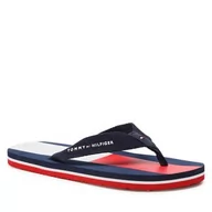 Klapki i japonki damskie - Japonki Tommy Hilfiger - Flag Flip Flop T3B8-32919-0058 S Blue 800 - miniaturka - grafika 1