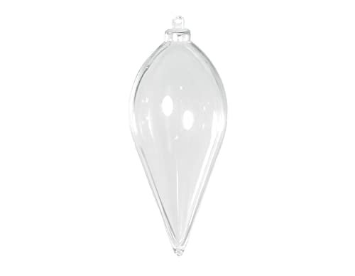 INNSPIRO Wisiorek plexiplast łza 10x4,5cm, Biały