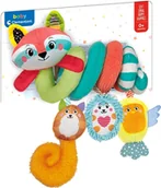 Zabawki interaktywne dla dzieci - Zabawka do wózka Clementoni Spirale Happy Animals - miniaturka - grafika 1