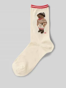 Skarpety z nadrukiem z logo - Skarpetki damskie - miniaturka - grafika 1