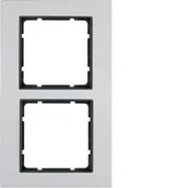 Klawisze i ramki - Hager polo Ramka 2-krotna Berker B.7 alu/antracyt 10126904 10126904 - miniaturka - grafika 1