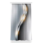 Zasłony - Gotowa zasłona z grafiką 150x260 Przejście srebrne, Fabricsy - miniaturka - grafika 1