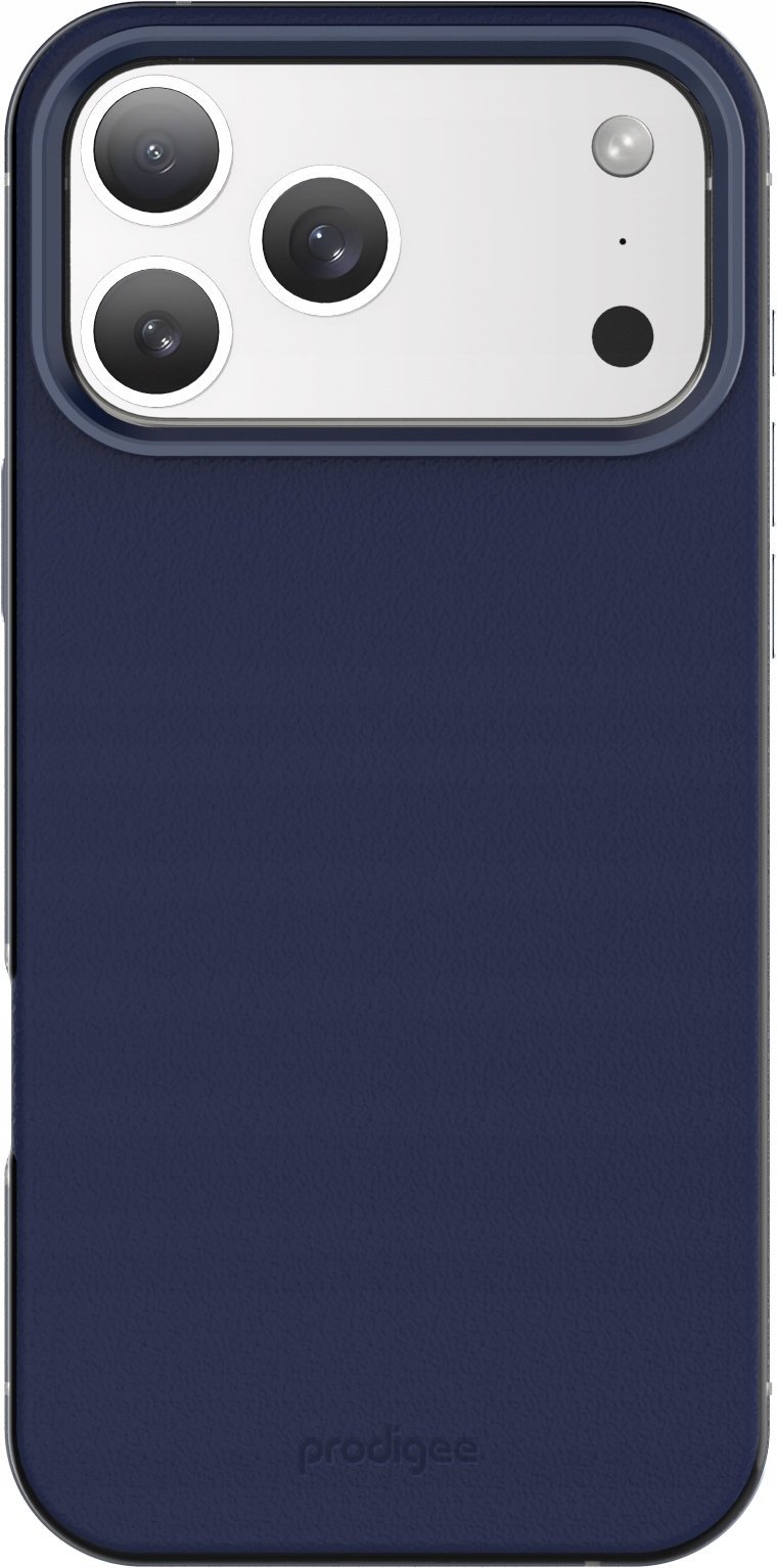Prodigee Aluminium Edge etui z MagSafe do iPhone 17 Pro granatowy