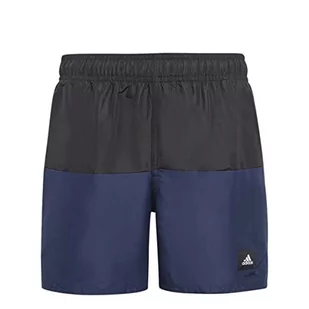 adidas, Colorblock, kostium kąpielowy, czarny/Team Marine Blue 2, 1112, dla dzieci - Stroje kąpielowe - miniaturka - grafika 1