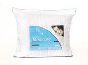 Poduszki - Poduszka antyalergiczna 70x80 Medicare 100% Microfibra biała zapinana na zamek AMW - miniaturka - grafika 1