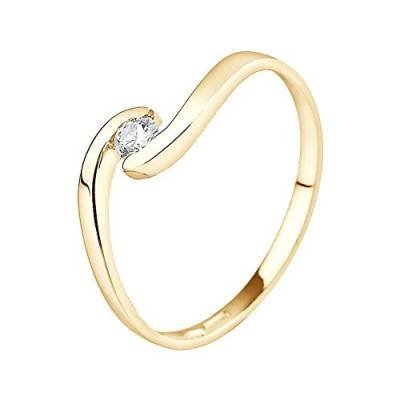 & You Ring 16,5 mm DIAMENTY 0,08 ct ZŁOTO 9 ct 375