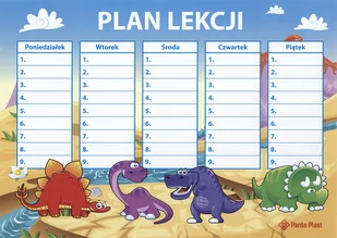Naklejka elektrostatyczna plan lekcji Panta-Plast - Szkolne artykuły papiernicze - miniaturka - grafika 2