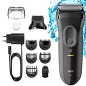Golarki męskie - Braun Series 3 3000BT Czarny - miniaturka - grafika 1