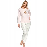 Piżamy damskie - Ciepła piżama damska bawełniana, CORNETTE 467/343 Fall M - miniaturka - grafika 1