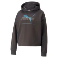 Bluzy damskie - Bluza z kapturem damska Puma ESS+ BETTER TR szara 67329875-S - miniaturka - grafika 1