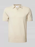 Koszulki męskie - Koszulka polo o kroju slim fit z dekoltem w serek model ‘TELLER’ - miniaturka - grafika 1