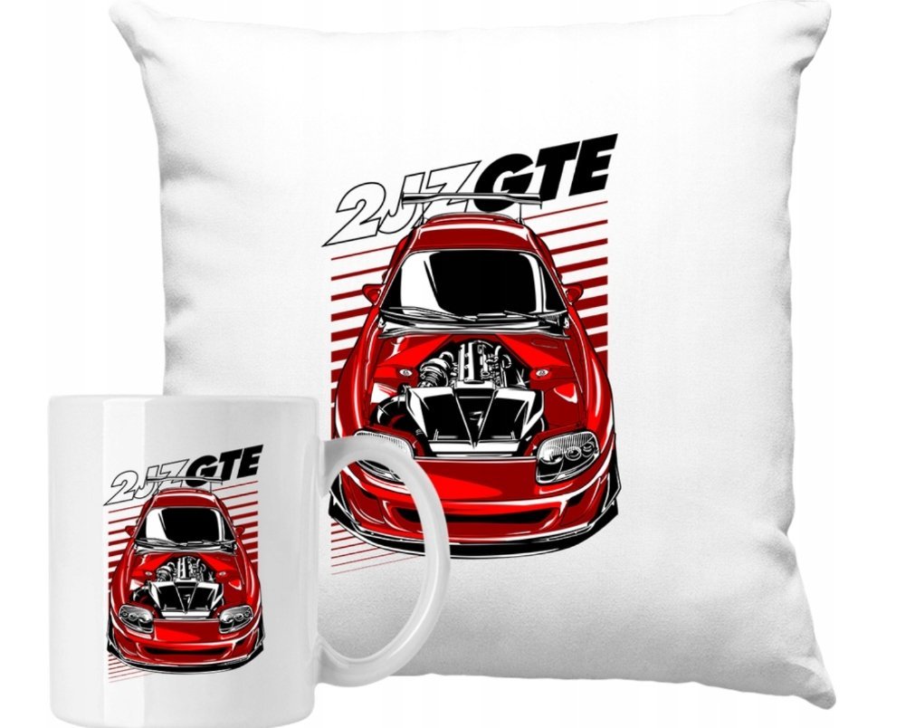 ZESTAW PODUSZKA + KUBEK Szybkie Auta Motoryzacja JDM Pomysł Na Prezent #3