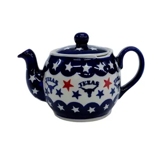 Ceramiczna czajnik kula Ceramika Bolesławiec - Czajniki na gaz - miniaturka - grafika 1