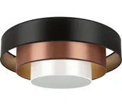 Lampy sufitowe - Duolla - LED Plafon LUNETA LED/26W/230V śr. 60 cm 4000K czarny/miedź - miniaturka - grafika 1