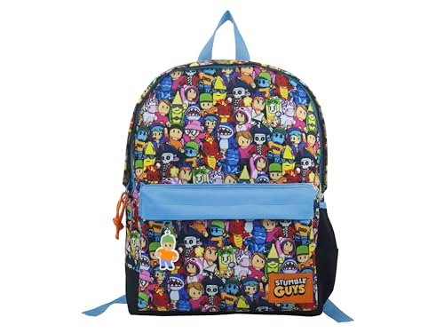 CyP Brands Stumble Guys, plecak, tornister, plecak szkolny, pasuje do samochodu, plecak, wielokolorowy, oficjalny produkt, Biały, M