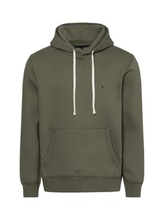 Tommy Hilfiger Męski sweter z kapturem Mężczyźni zielony jednolity, XXL - Swetry męskie - miniaturka - grafika 1