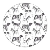 Deski do krojenia - Deski szklane z grafiką na nóżkach Psy wzór fi40, Coloray - miniaturka - grafika 1