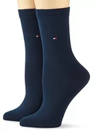 Skarpetki damskie - Tommy Hilfiger Damskie skarpety na co dzień, 2 sztuki, Midnight Blue, 39-42 EU - miniaturka - grafika 1