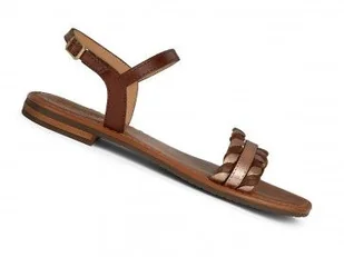 Geox Sandały Damskie Złoto Brązowe Na Lato 37,5 Ż9b - Sandały damskie - miniaturka - grafika 1