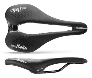 Siodło SELLE ITALIA SLR BOOST LADY SUPERFLOW L TM (id match - L3) manganese tube 7, fibra-tek, czarne (NEW 2021) - Siodełka rowerowe i akcesoria - miniaturka - grafika 1