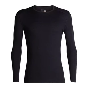 Icebreaker Merino 200 Oasis Long Sleeve Crewe > 104365001BLK - Koszulki sportowe męskie - miniaturka - grafika 1