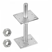 Inne mocowania - PSR 100 M24 PODSTAWA SŁUPA REGULOWANA 100x250x4 - miniaturka - grafika 1