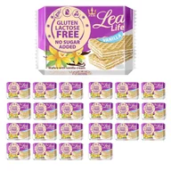 Batoniki - Flis  Lea Life wafle z kremem waniliowym bez glutenu, laktozy i  cukru 95g x22 sztuk - miniaturka - grafika 1