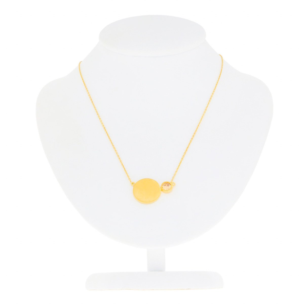 Srebrny naszyjnik kółko z cyrkonią pr. 925