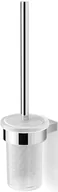 Akcesoria do wc - Stella Soul Szczotka toaletowa wisząca szkło matowe chrom 06.430 - miniaturka - grafika 1