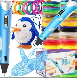 Długopis Drukarka 3D Pen +Wzory +Wkłady 300 Metrów - Drukarki 3D - miniaturka - grafika 1