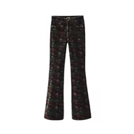 Spodnie damskie - Desigual Damskie spodnie_Turyn, 4092 Kaki codzienne spodnie, zielone, 8 - miniaturka - grafika 1