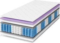 Materace - Tompol Materac 140x200 hybrydowy PREMIUM ProHybrid 22 cm z pokrowcem wygodny H2 H3 - miniaturka - grafika 1