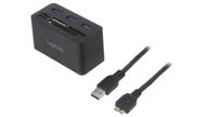 Huby USB - CR0042 Hub USB, USB A gniazdo x3, USB B micro gniazdo, USB 2.0, USB 3.0 - miniaturka - grafika 1