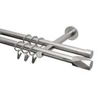 Karnisze - Karnisz Heksagon 240 cm podwójny nikiel 19 mm Inspire - miniaturka - grafika 1