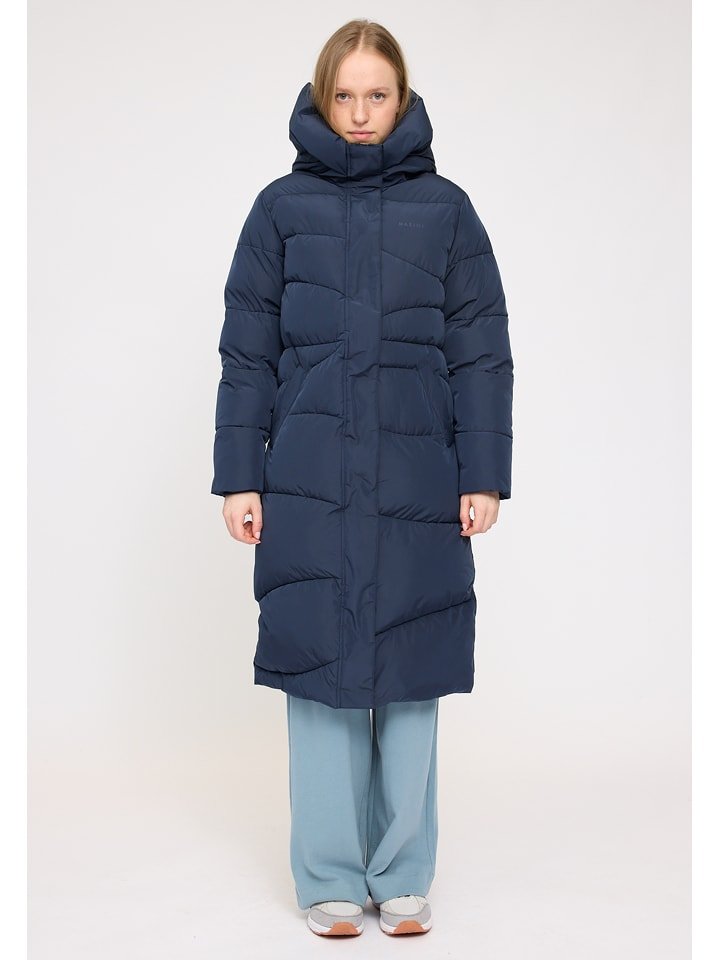 MAZINE Płaszcz zimowy w kolorze granatowym