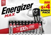 Baterie i akcesoria - Energizer Energizer LR03/10 Max AAA 6+4 zdarma - miniaturka - grafika 1