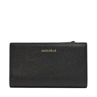 Portfele - Duży Portfel Damski Coccinelle TQK Coccinelledulse Soft E2 TQK 11 F1 01 Czarny - miniaturka - grafika 1
