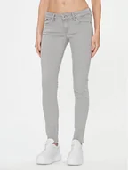 Spodnie damskie - Pepe Jeans Jeansy PL204583 Szary Skinny Fit - miniaturka - grafika 1