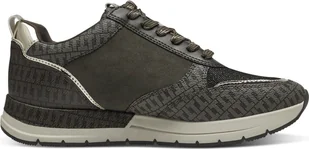 Tamaris damskie trampki sznurowane buty niskie buty zip 1-23732-41, rozmiar:37 EU, kolor:Zielony - Trampki damskie - miniaturka - grafika 1
