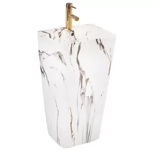 Umywalka wolnostojąca Rea Aris marble- Dodatkowo 5% RABATU na kod REA5 - Umywalki - miniaturka - grafika 1