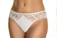 Majtki damskie - Stringi VICTORIA - białe - miniaturka - grafika 1